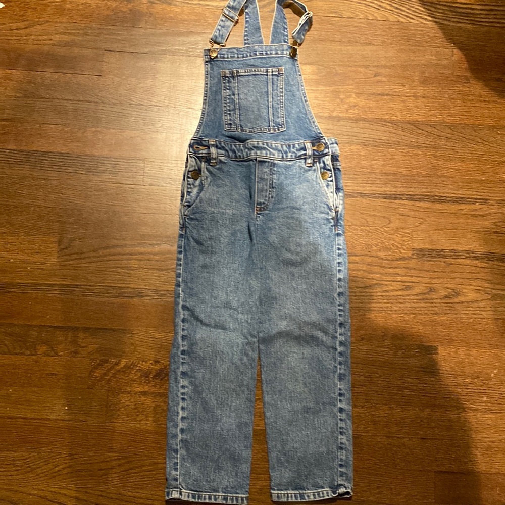 J crew girls denim overalls worn 1x